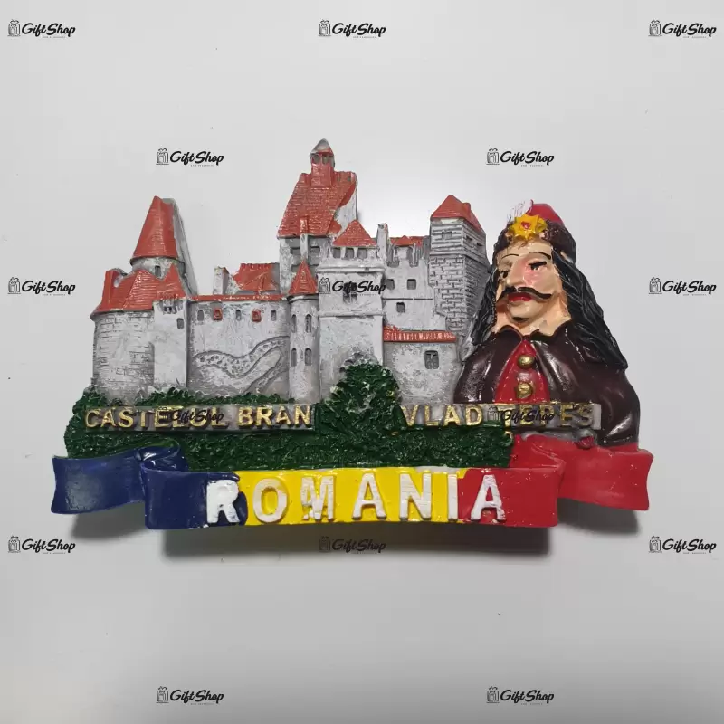 Magnet din rasina, castelul bran, vlad tepes